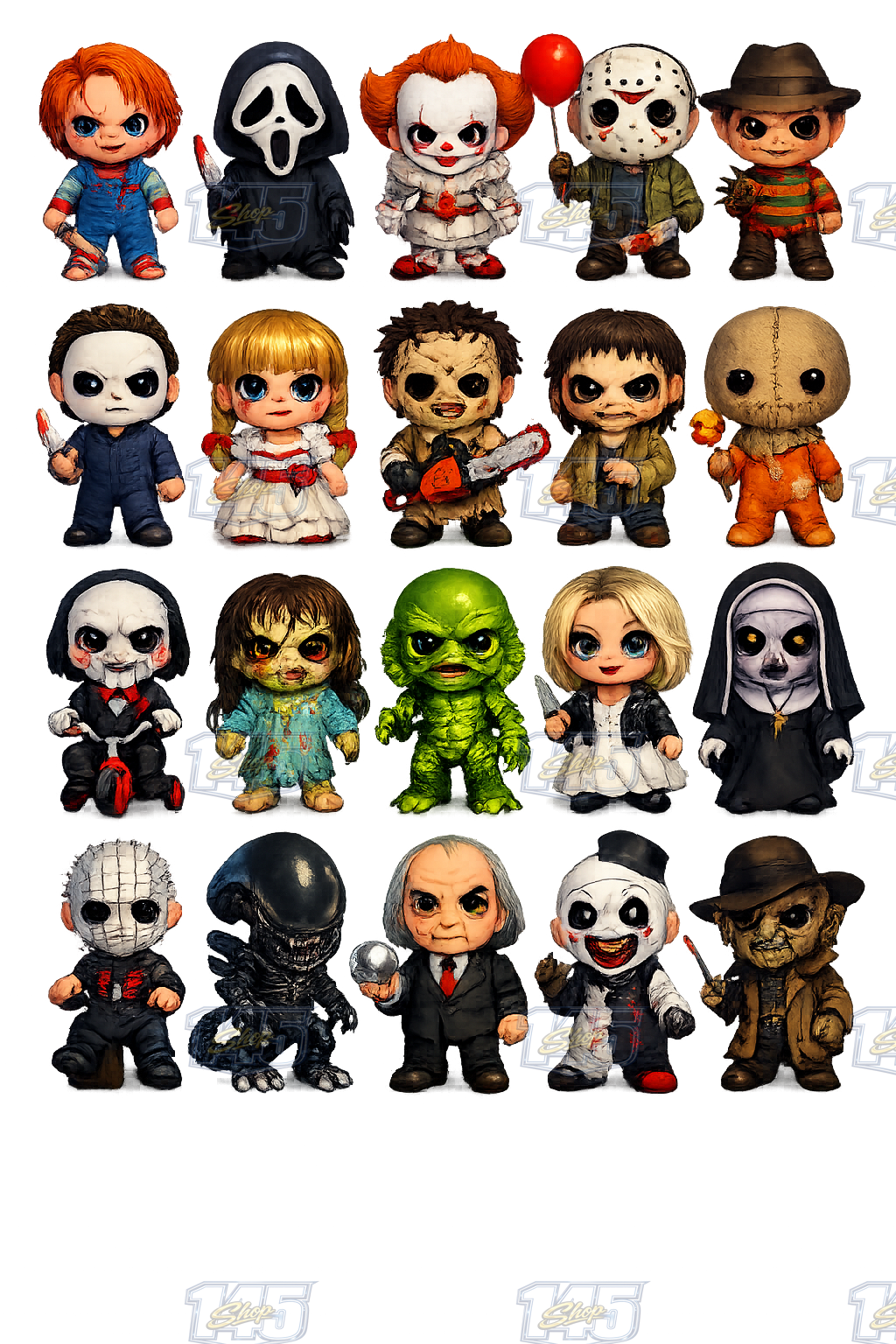 DTF Transfer Print Halloween  (Designs 1-100)