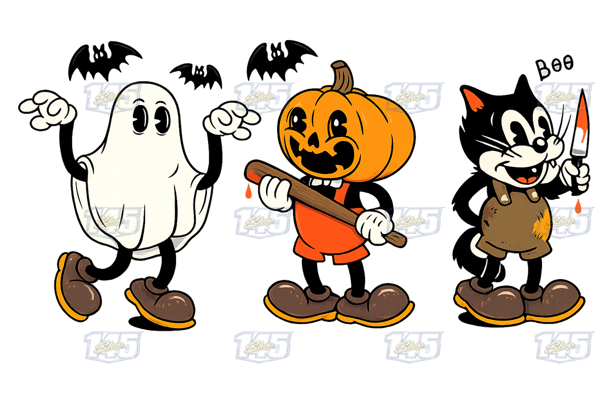 DTF Transfer Print Halloween  (Designs 1-100)