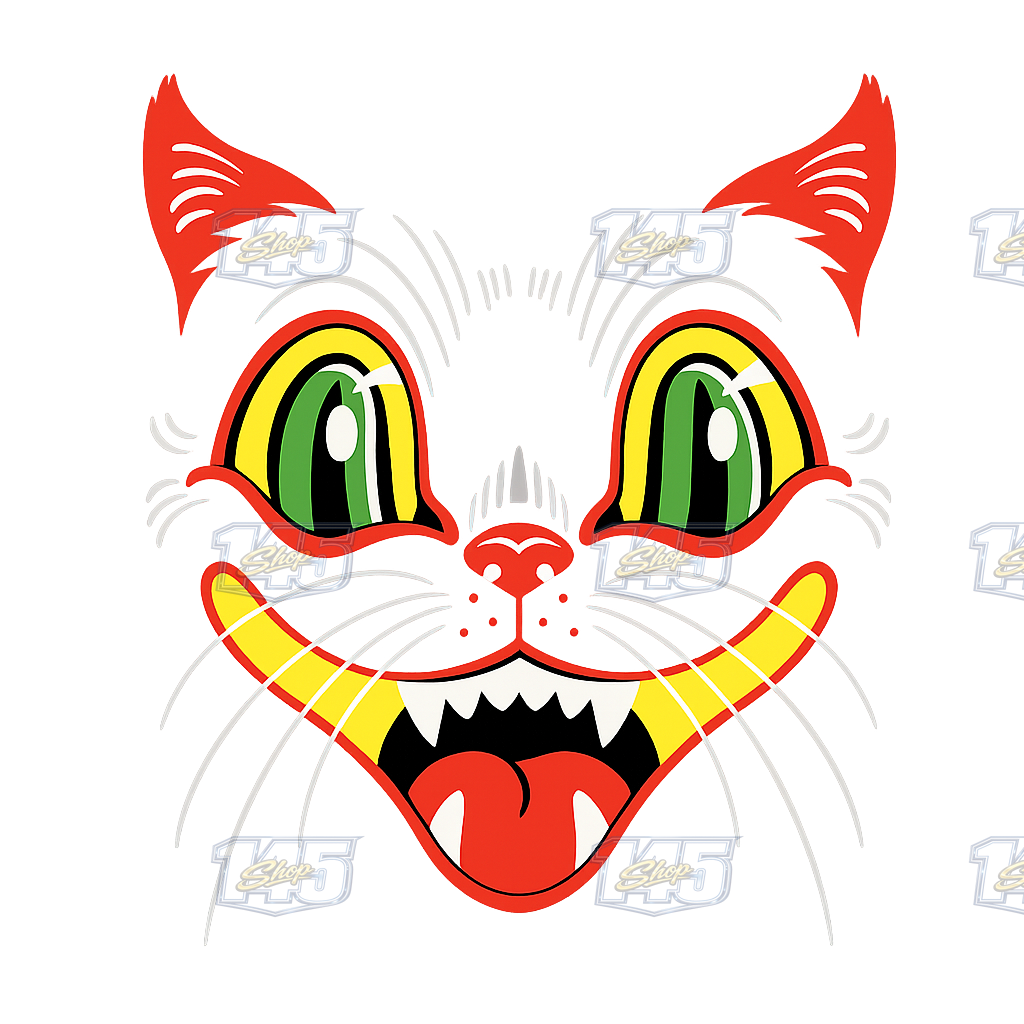 inside of kitty is transparent so it will take the color of the shirt