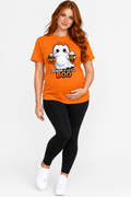 Growing a Little Boo Halloween Ghost Latte Tee