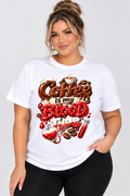 Coffee Is My Blood Type Nurse Tee